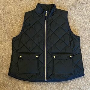 EUC J.Crew Black Vest Women’s Size XL